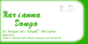 marianna dongo business card